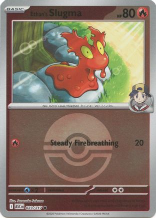 Ethan's Slugma (Poke Ball) 023/217 - ME Ascended Heroes Reverse Holofoil