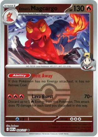 Ethan's Magcargo - (Poke Ball) 024/217 - ME Ascended Heroes Reverse Holofoil