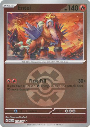 Entei (Quick Ball) 25 - ME Ascended Heroes Reverse Holofoil