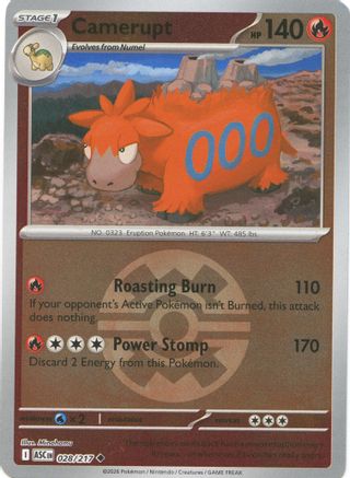Camerupt (Quick Ball) 028/217 - ME Ascended Heroes Reverse Holofoil