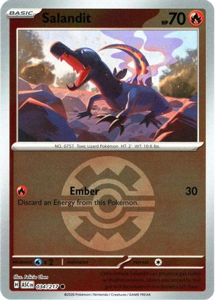 Salandit (Quick Ball) 34/217 - ME Ascended Heroes Reverse Holofoil