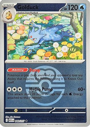 Golduck (Love Ball) 40 - ME Ascended Heroes Reverse Holofoil