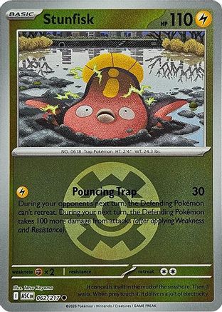 Stunfisk (Quick Ball) 062/217 - ME Ascended Heroes Reverse Holofoil