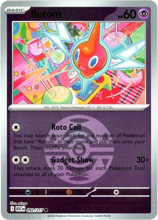 Rotom (Dusk Ball) 092/217 - ME Ascended Heroes Reverse Holofoil