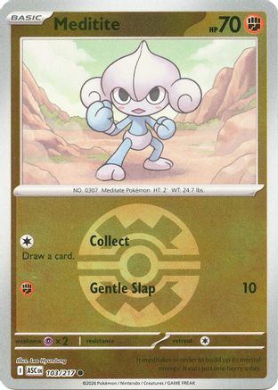 Meditite (Quick Ball) 103/217 - ME Ascended Heroes Reverse Holofoil