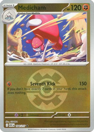 Medicham - 104/217 (Quick Ball) 104/217 - ME Ascended Heroes Reverse Holofoil