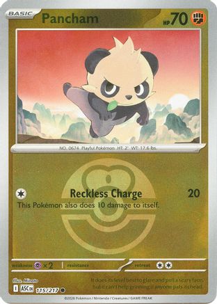 Pancham (Love Ball) 115/217 - ME Ascended Heroes Reverse Holofoil