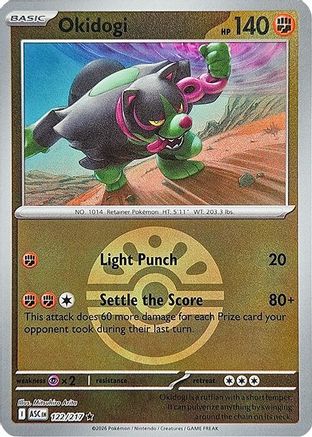 Okidogi (Friend Ball) 122/217 - ME Ascended Heroes Reverse Holofoil