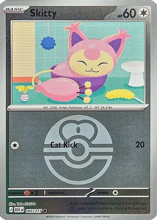 Skitty (Love Ball) 165/217 - ME Ascended Heroes Reverse Holofoil