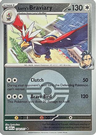 Larry's Braviary (Poke Ball) 174/217 - ME Ascended Heroes Reverse Holofoil