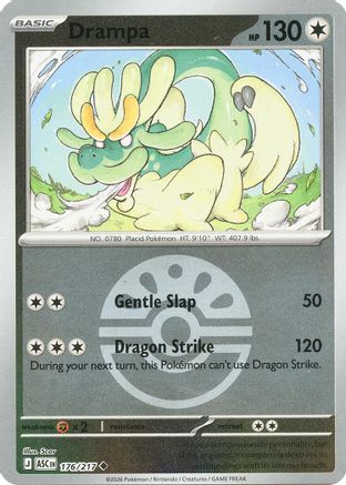Drampa (Friend Ball) 176/217 - ME Ascended Heroes Reverse Holofoil