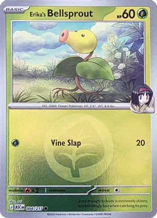 Erika's Bellsprout (Energy Symbol Pattern) 004/217 - ME Ascended Heroes Reverse Holofoil