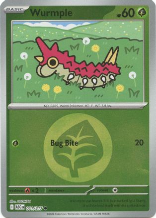 Wurmple (Energy Symbol Pattern) 011/217 - ME Ascended Heroes Reverse Holofoil