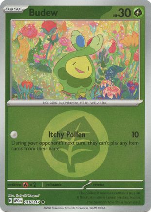 Budew - 016/217 (Energy Symbol Pattern) 016/217 - ME Ascended Heroes Reverse Holofoil