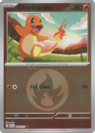 Charmander (Energy Symbol Pattern) 020/217 - ME Ascended Heroes Reverse Holofoil