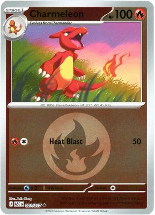 Charmeleon (Energy Symbol Pattern) 021/217 - ME Ascended Heroes Reverse Holofoil