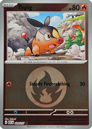 Tepig (Energy Symbol Pattern) 029/217 - ME Ascended Heroes Reverse Holofoil