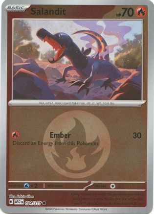 Salandit (Energy Symbol Pattern) 034/217 - ME Ascended Heroes Reverse Holofoil