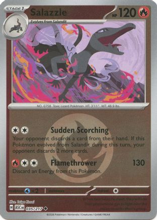 Salazzle - (Energy Symbol Pattern) 035/217 - ME Ascended Heroes Reverse Holofoil