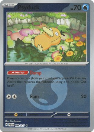 Psyduck - (Energy Symbol Pattern) 039/217 - ME Ascended Heroes Reverse Holofoil
