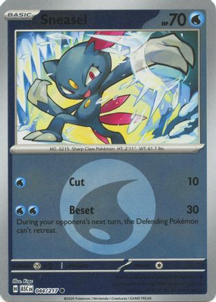 Sneasel (Energy Symbol Pattern) 044/217 - ME Ascended Heroes Reverse Holofoil