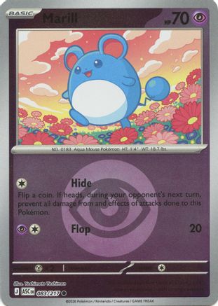 Marill - 083/217 (Energy Symbol Pattern) 83 - ME Ascended Heroes Reverse Holofoil