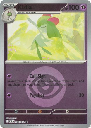 Kirlia (Energy Symbol Pattern) 88 - ME Ascended Heroes Reverse Holofoil