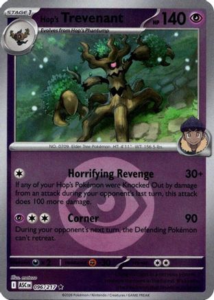 Hop's Trevenant - 096/217 (Energy Symbol Pattern) 96 - ME Ascended Heroes Reverse Holofoil
