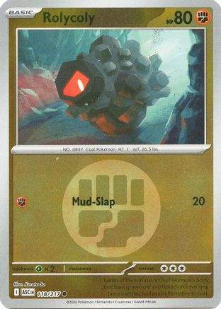 Rolycoly (Energy Symbol Pattern) 118/217 - ME Ascended Heroes Reverse Holofoil