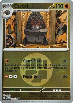Carkol (Energy Symbol Pattern) 119/217 - ME Ascended Heroes Reverse Holofoil