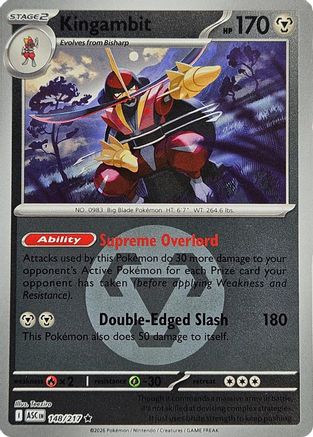Kingambit (Energy Symbol Pattern) 148 - ME Ascended Heroes Reverse Holofoil