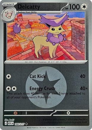 Delcatty (Energy Symbol Pattern) 166/217 - ME Ascended Heroes Reverse Holofoil