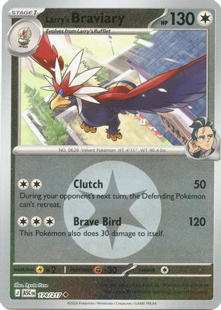 Larry's Braviary (Energy Symbol Pattern) 174/217 - ME Ascended Heroes Reverse Holofoil