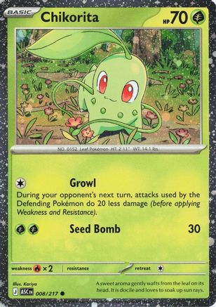 Chikorita (Cosmos Holo) 8 - Miscellaneous Cards & Products Holofoil