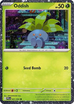 Oddish (Cosmos Holo) 001/094 - Miscellaneous Cards & Products Holofoil