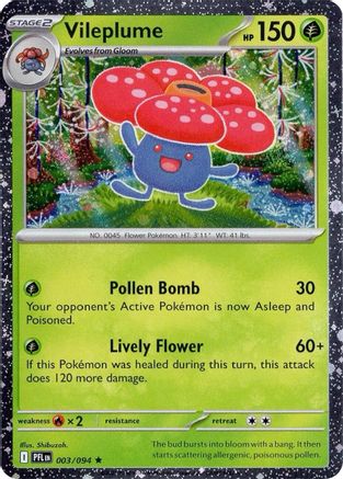 Vileplume (Cosmos Holo) 003/094 - Miscellaneous Cards & Products Holofoil