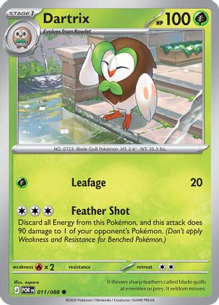 Dartrix 011/088 - ME03 Perfect Order Reverse Holofoil