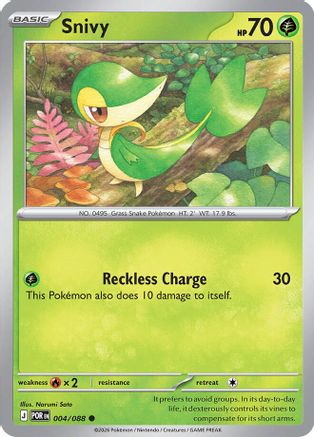 Snivy 004/088 - ME03 Perfect Order Reverse Holofoil