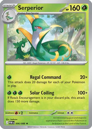 Serperior 006/088 - ME03 Perfect Order Reverse Holofoil