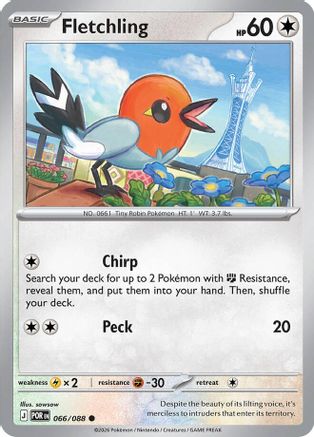 Fletchling 066/088 - ME03 Perfect Order Reverse Holofoil