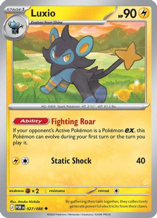 Luxio 027/088 - ME03 Perfect Order Reverse Holofoil