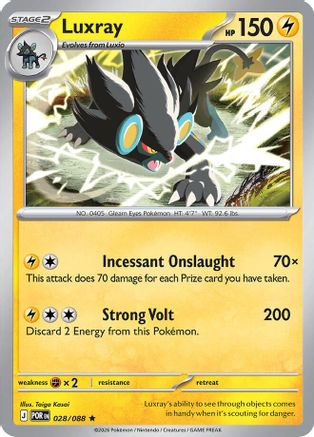 Luxray 028/088 - ME03 Perfect Order Holofoil