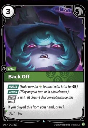 Back Off (042/219) - Unleashed