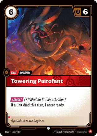 Towering Pairofant (008/219) - Unleashed Foil
