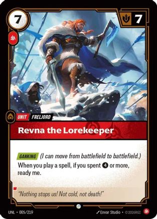 Revna the Lorekeeper (005/219) - Unleashed