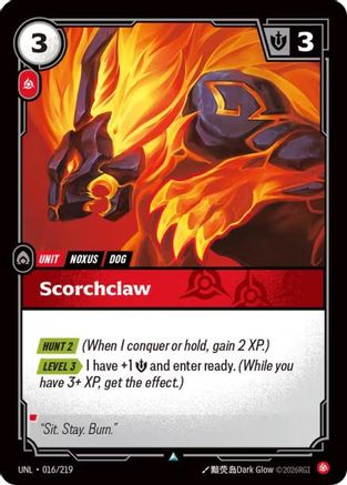 Scorchclaw (016/219) - Unleashed Foil