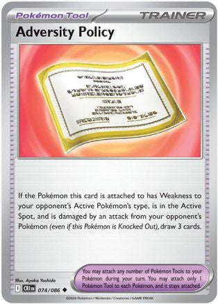 Adversity Policy 074/086 - ME04 Chaos Rising Reverse Holofoil