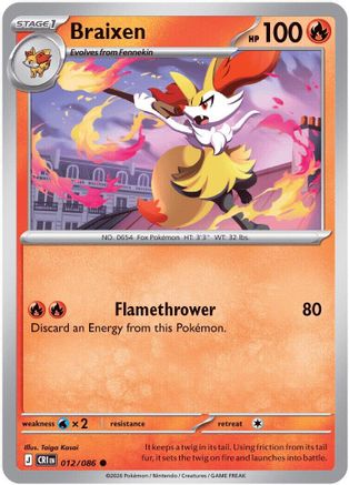 Braixen 012/086 - ME04 Chaos Rising