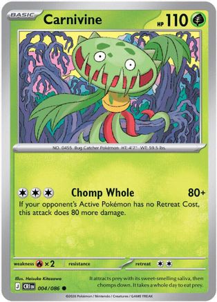 Carnivine 004/086 - ME04 Chaos Rising Reverse Holofoil