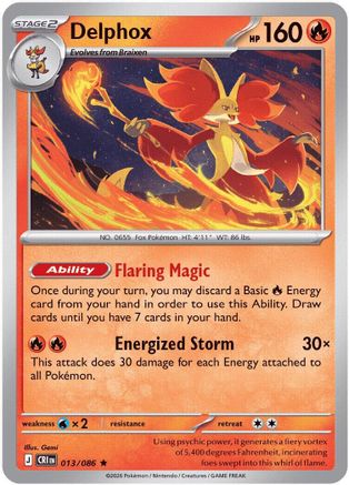 Delphox 013/086 - ME04 Chaos Rising Holofoil